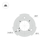 Светильник LGD-SWAMP-BOLL-H100-7W Warm3000 (GR, 93 deg, 230V) (Arlight, IP65 Металл, 3 года)