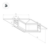 Коннектор угловой MAG-MICROCOSM-CON-FDW-L90 (BK) (Arlight, IP20)