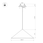 Светильник SP-MAKOTO-R300-10W Warm2700 (WH, 36 deg, 230V, TRIAC) (Arlight, IP20 Металл, 3 года)