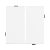 Механизм выключателя двухклавишный непроходной SWT-TENDO-MK02-PL-WH (230V, 10A) (Arlight, -)
