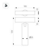 Светильник MAG-SPOT-25-R90-9W Warm3000 (WH, 30 deg, 24V) (Arlight, IP20 Металл, 5 лет)