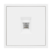 054300 Механизм телефонной розетки SCT-NOBE-MTL1-SFPL-WH (RJ-11, 4C) (Arlight, Белый кварц)