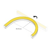 Лента герметичная WAVE-SIDE-A120-12x25mm 230V Day4000 (12 W/m, IP67, 50m, wire x2) (Arlight, Грибовидная форма)