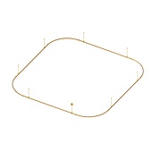 048516 Основание ART-APRIORI-QUADRAT-SOFT-ROD-400-3500x3500 (GD) (Arlight, IP20 Металл, 3 года)