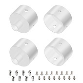 Заглушка WPH-FLEX-D22-360deg WHITE ALU с отверстием (Arlight, Металл)