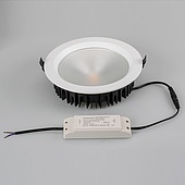 Светодиодный светильник LTD-220WH-FROST-30W White 110deg (Arlight, IP44 Металл, 3 года)
