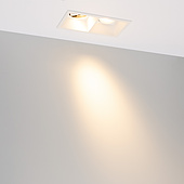 055919 Светильник MS-FLOW-BUILT-S157x85-2x12W Warm3000 (WH, 15 deg, 230V) (Arlight, IP20 Металл, 5 лет)