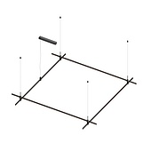 048522 Основание ART-APRIORI-QUADRAT-HANG-2000x2000 (BK) (Arlight, IP20 Металл, 3 года)