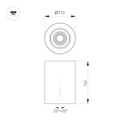 Светильник SP-FOCUS-R110-18W Warm3000 (WH, 15 deg, 230V) (Arlight, IP54 Металл, 5 лет)
