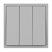 061800 Механизм выключателя трехклавишный непроходной SWT-NOBE-MK03-SFPL-IS (230V, 10A) (Arlight, Никель)