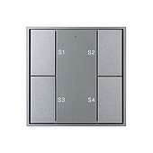 048184 INTELLIGENT ARLIGHT Кнопочная панель DALI-201-23-1G-4SC-IN Silver (BUS, Frame) (IARL, IP20 Металл, 3 года)