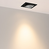 Светильник MS-VORTEX-BUILT-S117x117-20W Warm3000 (BK-BK, 40 deg, 230V) (Arlight, IP20 Металл, 5 лет)