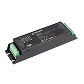 036244 INTELLIGENT ARLIGHT Декодер SMART-DMX512-305-63-RDM-SUF Black (12-48V, 5x4A, Terminal) (IARL, IP20 Металл, 5 лет)