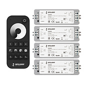 036201 INTELLIGENT ARLIGHT Диммер SMART-SET-PWM-101-72-DIM-PD-SUF Black (5-36V, 1x8A, x4, ПДУ 13кн, 2.4G) (IARL, IP20 Пластик, 5 лет)