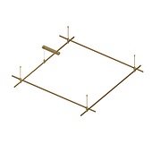 054428 Основание ART-APRIORI-QUADRAT-ROD-400-2000x2000 (OG) (Arlight, IP20 Металл, 3 года)