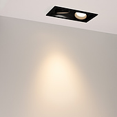 Светильник MS-VORTEX-BUILT-S210x117-2x20W Warm3000 (BK-BK, 40 deg, 230V) (Arlight, IP20 Металл, 5 лет)