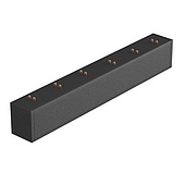 Коннектор прямой MAG-CON-25-I-POWER (BK) (Arlight, IP20 Пластик, 5 лет)