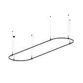 048510 Основание ART-APRIORI-OVAL-HANG-4000x1000 (BK) (Arlight, IP20 Металл, 3 года)