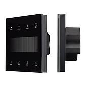 060789 INTELLIGENT ARLIGHT Сенсорная панель SMART-DALI-301-11-4G-3SC-DT6 Черная (230V, встраиваемая, 2.4G) (IARL, IP20 Пластик, 5 лет)