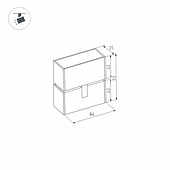 Светильник MAG-LASER-FOLD-45-S84-3W Day4000 (WH, 15 deg, 24V) (Arlight, IP20 Металл, 5 лет)