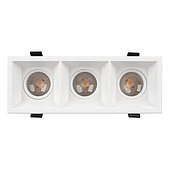 Светильник MS-FLOW-BUILT-S230x85-3x12W Day4000 (WH, 55 deg, 230V) (Arlight, IP20 Металл, 5 лет)