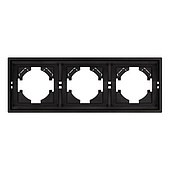 Рамка пластиковая FRM-TENDO-SFPL-3-BK (Arlight, -)