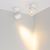 Светильник SP-POINT-SURFACE-R85-12W Warm3200-MIX (WH, 15 deg, 230V) (Arlight, IP20 Металл, 5 лет)