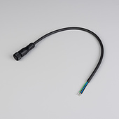 053050 Коннектор питания ARL-WAVE-1010-RGB-CON-POWER-FEMALE-BLK (Arlight, IP67 Пластик, 3 года)