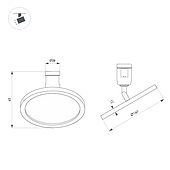 Светильник ART-APRIORI-PLATO-TURN-R160-12W Warm3000 (GD, 120 deg, 48V) (Arlight, IP20 Металл, 3 года)