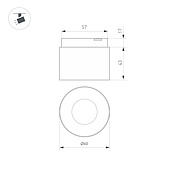 Светильник MAG-MICROCOSM-POINT-R60-5W Warm3000 (BK, 36 deg, 24V) (Arlight, IP20 Металл, 3 года)