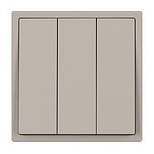 061797 Механизм выключателя трехклавишный непроходной SWT-NOBE-MK03-SFPL-CA (230V, 10A) (Arlight, Кашемир)