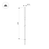 Светильник KT-CATALI-BOLL-H400-0.5W Warm3000 (BK, 160 deg, 24V) (Arlight, IP65 Металл, 3 года)