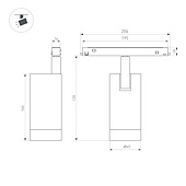 Светильник MAG-ORIENT-SPOT-R45-12W Day4000 (BK, 36 deg, 48V) (Arlight, IP20 Металл, 5 лет)