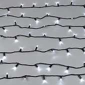 025797 Светодиодная гирлянда ARD-STRING-CLASSIC-10000-BLACK-100LED-FLASH WHITE (230V, 7W) (Ardecoled, IP65)