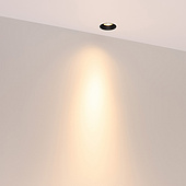 Светильник безрамочный DL-INTRAL-R39-6W Warm3000 (Черный RAL9005, 15 deg, 230V) (Arlight, IP20 Металл, 5 лет)