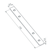 031806 Соединитель профиля SL-COMFORT-2542-180 Set (Arlight, Металл)