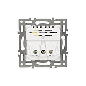 Механизм розетки с USB зарядкой SCT-MUAA-PL-GR (250V, 16A) (Arlight, -)