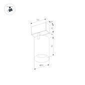 Светильник MAG-SPOT-25-R90-9W Warm3000 (BK-GD, 30 deg, 24V) (Arlight, IP20 Металл, 3 года)