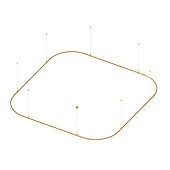 048514 Основание ART-APRIORI-QUADRAT-SOFT-HANG-3500x3500 (GD) (Arlight, IP20 Металл, 3 года)