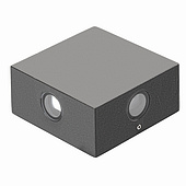 020843 Светильник LGD-Wall-Quad-18G-8W Warm White (Arlight, IP54 Металл, 1 год)