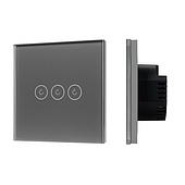 Выключатель сенсорный SWT-OMALI-S03-ZB-GR (250V, 10A, Zigbee) (Arlight, Стекло)
