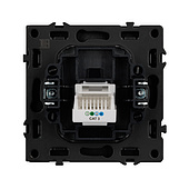 054303 Механизм телефонной розетки SCT-NOBE-MTL1-SFPL-GR (RJ-11, 4C) (Arlight, Серый базальт)