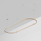 048501 Основание ART-APRIORI-OVAL-HANG-3000x1000 (GD) (Arlight, IP20 Металл, 3 года)