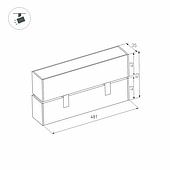 Светильник MAG-LASER-FOLD-45-S480-18W Warm3000 (WH, 15 deg, 24V) (Arlight, IP20 Металл, 5 лет)