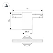 Светильник MAG-ORIENT-AXIO-R60-15W Warm3000 (WH, 24 deg, 48V) (Arlight, IP20 Металл, 5 лет)