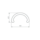 Экран ARH-ROUND-D8-2000 Round Opal (Arlight, Пластик)