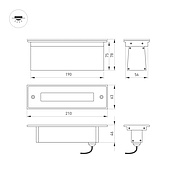 Светильник LTD-LINE-TILT-S210-8W Day4000 (SL, 120 deg, 230V) (Arlight, IP67 Металл, 3 года)