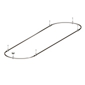 050196 Основание ART-APRIORI-OVAL-ROD-200-3000x1000 (TN) (Arlight, IP20 Металл, 3 года)