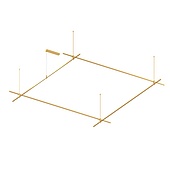 054504 Основание ART-APRIORI-QUADRAT-ROD-800-3000x3000 (GD) (Arlight, IP20 Металл, 3 года)