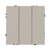 061797 Механизм выключателя трехклавишный непроходной SWT-NOBE-MK03-SFPL-CA (230V, 10A) (Arlight, Кашемир)